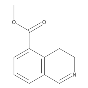 Methyl 3,4-dihydroisoquinoline-5-carboxylate结构式