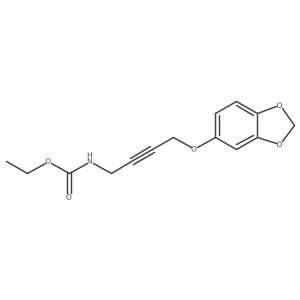 Ethyl (4-(benzo[d][1,3]dioxol-5-yloxy)but-2-yn-1-yl)carbamate Structure