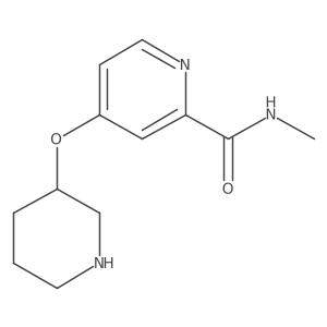 N-Methyl-4-(piperidin-3-yloxy)pyridine-2-carboxamide Structure