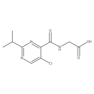 (5-Chloro-2-isopropylpyrimidine-4-carbonyl)glycine Structure