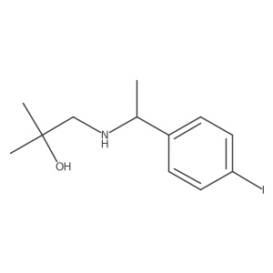 1-{[1-(4-Iodophenyl)ethyl]amino}-2-methylpropan-2-ol Structure