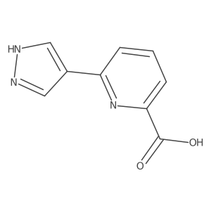 6-(1H-pyrazol-4-yl)-2-pyridinecarboxylic acid结构式