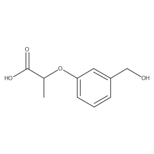2-[3-(Hydroxymethyl)phenoxy]propanoic acid Structure