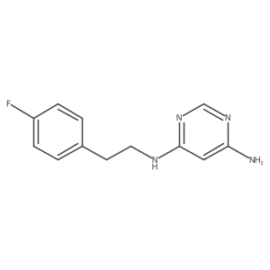 N4-(4-fluorophenethyl)pyrimidine-4,6-diamine Structure