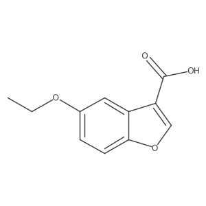 5-Ethoxy-1-benzofuran-3-carboxylic acid Structure