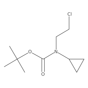 Tert-butyl N-(2-chloroethyl)-N-cyclopropylcarbamate结构式