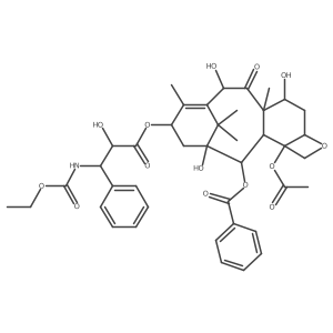 10-Desacetyl-beta-[(ethoxycarbonyl)amino] Paclitaxel Structure