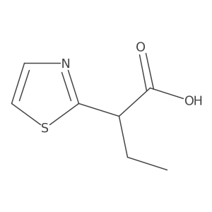 2-(1,3-Thiazol-2-yl)butanoic acid结构式