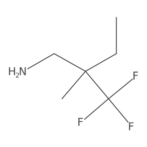 2-(Aminomethyl)-1,1,1-trifluoro-2-methylbutane Structure