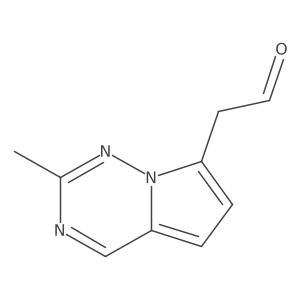 2-(2-Methylpyrrolo[2,1-f][1,2,4]triazin-7-yl)acetaldehyde结构式