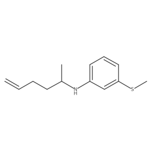 N-(Hex-5-en-2-yl)-3-(methylsulfanyl)aniline Structure