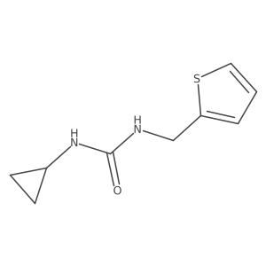 1-Cyclopropyl-3-(thiophen-2-ylmethyl)urea结构式