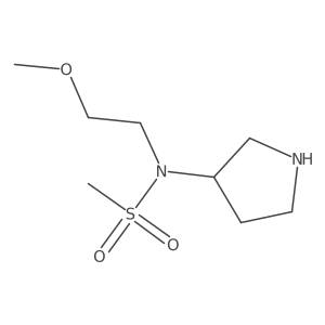 N-(2-Methoxyethyl)-N-pyrrolidin-3-yl-methanesulfonamide Structure