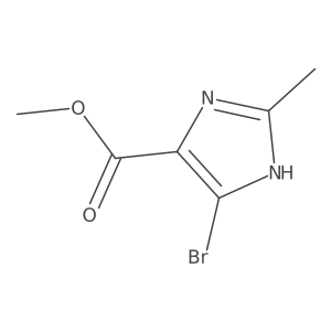 Methyl 4-bromo-2-methyl-1H-imidazole-5-carboxylate Structure