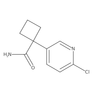 1-(6-Chloropyridin-3-yl)cyclobutanecarboxamide Structure