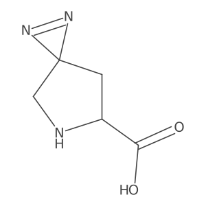(S)-1,2,5-triazaspiro[2.4]hept-1-ene-6-carboxylic acid结构式