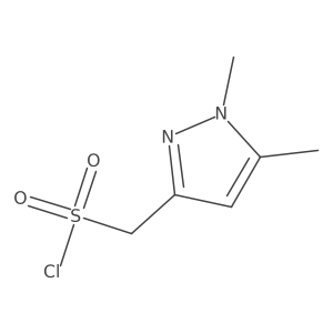 (1,5-Dimethyl-1H-pyrazol-3-yl)methanesulfonyl chloride结构式