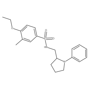 4-ethoxy-3-methyl-N-((1-phenylpyrrolidin-2-yl)methyl)benzenesulfonamide Structure