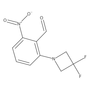 2-(3,3-Difluoroazetidin-1-yl)-6-nitrobenzaldehyde Structure