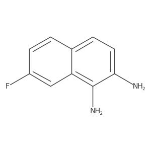 7-Fluoronaphthalene-1,2-diamine Structure