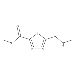 Methyl 5-[(methylamino)methyl]-1,3,4-thiadiazole-2-carboxylate Structure