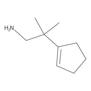 2-(Cyclopent-1-en-1-yl)-2-methylpropan-1-amine结构式