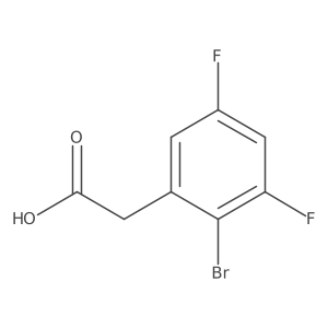 2-(2-Bromo-3,5-difluorophenyl)acetic acid Structure