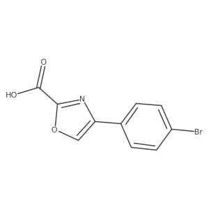 4-(4-Bromophenyl)oxazole-2-carboxylic acid结构式