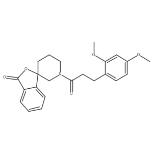 1'-(3-(2,4-dimethoxyphenyl)propanoyl)-3H-spiro[isobenzofuran-1,3'-piperidin]-3-one Structure