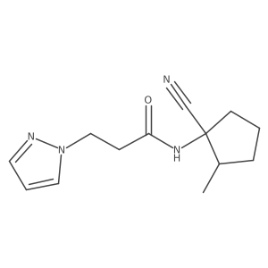 N-(1-cyano-2-methylcyclopentyl)-3-(1H-pyrazol-1-yl)propanamide Structure