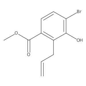 Methyl 4-bromo-3-hydroxy-2-(prop-2-en-1-yl)benzoate结构式