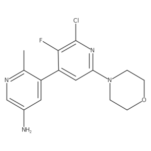 2'-Chloro-3'-fluoro-2-methyl-6'-morpholino-[3,4'-bipyridin]-5-amine Structure