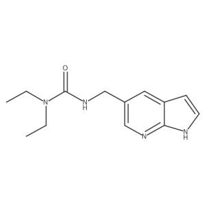 3-((1H-pyrrolo[2,3-b]pyridin-5-yl)methyl)-1,1-diethylurea Structure