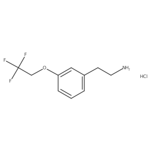 2-[3-(2,2,2-Trifluoroethoxy)phenyl]ethan-1-amine hydrochloride Structure