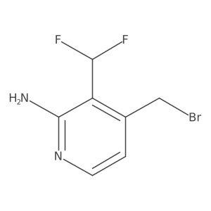 4-(Bromomethyl)-3-(difluoromethyl)pyridin-2-amine Structure