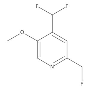 4-(Difluoromethyl)-2-(fluoromethyl)-5-methoxypyridine Structure