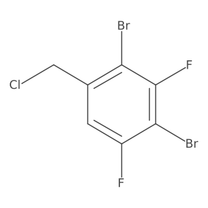 2,4-dibromo-1-(chloromethyl)-3,5-difluoro-benzene结构式