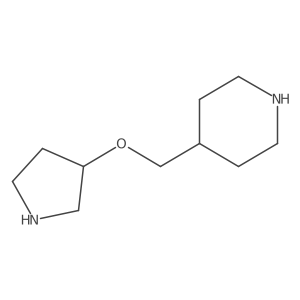 4-[(Pyrrolidin-3-yloxy)methyl]piperidine结构式