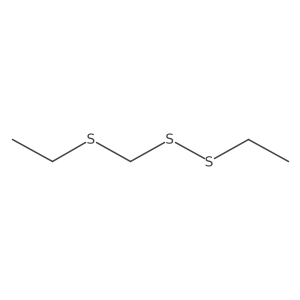 Ethyl (ethylthio)methyl disulfide Structure