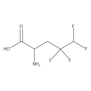 (2S)-2-amino-4,4,5,5-tetrafluoropentanoic acid结构式