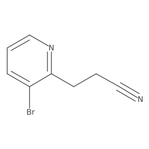 3-(3-Bromopyridin-2-yl)propanenitrile Structure