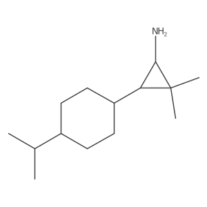 2,2-Dimethyl-3-[4-(propan-2-yl)cyclohexyl]cyclopropan-1-amine结构式