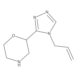2-[4-(prop-2-en-1-yl)-4H-1,2,4-triazol-3-yl]morpholine Structure