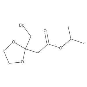 1-Methylethyl 2-(bromomethyl)-1,3-dioxolane-2-acetate结构式