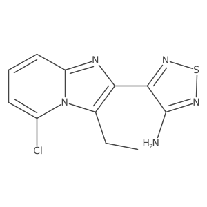 4-(5-Chloro-3-ethylimidazo[1,2-a]pyridin-2-yl)-1,2,5-thiadiazol-3-amine结构式