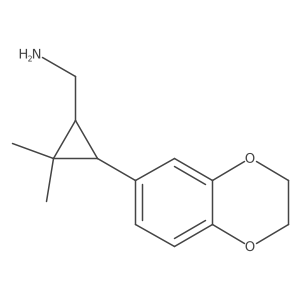 [3-(2,3-Dihydro-1,4-benzodioxin-6-yl)-2,2-dimethylcyclopropyl]methanamine Structure