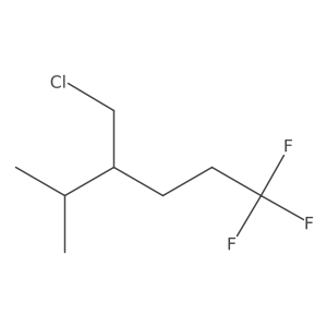 4-(Chloromethyl)-1,1,1-trifluoro-5-methylhexane Structure