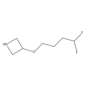 3-(4,4-Difluorobutoxy)azetidine Structure