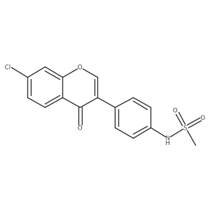 N-(4-(7-chloro-4-oxo-4H-chromen-3-yl)phenyl)methanesulfonamide Structure