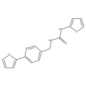 1-((6-(Furan-2-yl)pyridin-3-yl)methyl)-3-(thiophen-2-yl)urea Structure